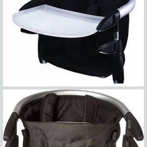 Phil&ted Black Clip-On High Chair with Tray